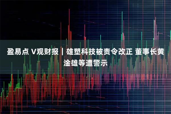 盈易点 V观财报｜雄塑科技被责令改正 董事长黄淦雄等遭警示