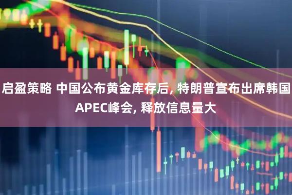 启盈策略 中国公布黄金库存后, 特朗普宣布出席韩国APEC峰会, 释放信息量大